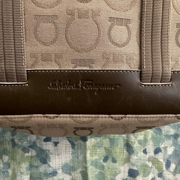 Salvatore Ferragamo Gancini Canvas Tote - Picture 2 of 10